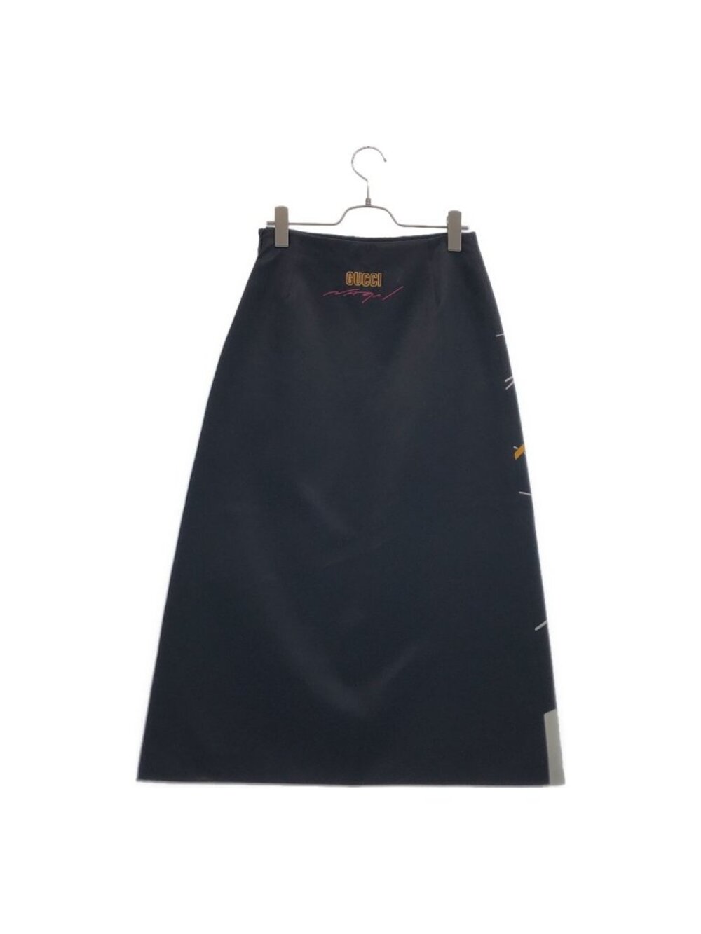 Gucci Patrick Nagel Art Print Flare Skirt Black 38 - Picture 5 of 10